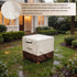 Exokugo 25L 25W 18H inch Waterproof Patio Ottoman Cover, Heavy Duty Square Outdoor Side Table Furniture Covers Size x x