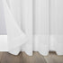 No. 918 Genevieve 2-pack Linen Weave Sheer Grommet Curtain Panel Pair, 50" x 84", White