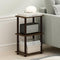 Furinno Turn-N-Tube Side Table, 2-Tier End Table with Open Shelf, Easy Assembly