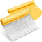 Urbanstrive Bench Scraper for Baking, Stainless Steel Dough Cutter and Multi-Purpose Kitchen Tool, Yellow