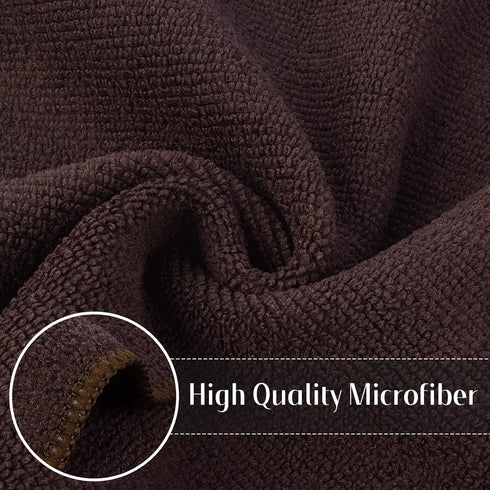 12 Inch 12 Inch 12 Pack SINLAND Absorbent Microfiber Dish Cloth Kitchen No Streak Cleaning Cloth Dish Rags Lens Cloths