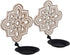 Set 2 Openwork Carving Candle Sconces of - Farmhouse Rustic Wall Decor, Wooden Sunflower Candle Holder, Decorative