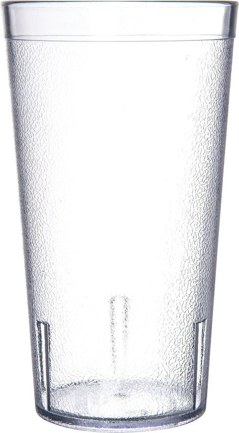 Carlisle FoodService Products 52168107 Stackable Shatter-Resistant Plastic Tumbler, 16 oz., Clear, Pack of 6