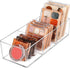 JessLab Acrylic Organizer, 3 Cube Sections Makeup Organizer for Vanity, Bathroom, Kitchen, and Cabinet Storage