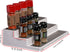 Cq Acrylic 2 Pack Spice Rack Organizer, 14.5 Inch Tiered Seasoning Can Shelf for Pantry, White