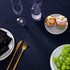108 Inch Round Tablecloth - Washable Polyester Decorative Table Cover for Wedding Party Dining (Navy)