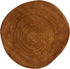 Rustic Paulownia Wood Pedestal Stand - Dark Brown