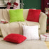 MIULEE 18x18 Inch Pack of 2 Luxury Faux Fur Throw Pillow Cover, Plush Cushion Cover Shell for Sofa, Bedroom, Car, Green