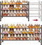 Tajsoon 3 Tier Expandable Shoe Rack for Closet, 28-41Adjustable & Stackable Shoe