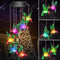 Winzwon Solar Hummingbird Wind Chimes - Birthday Gifts for Women Mom Grandma, Outdoor Decor Hanging Mobile