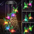 Winzwon Solar Hummingbird Wind Chimes - Birthday Gifts for Women Mom Grandma, Outdoor Decor Hanging Mobile