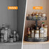 2 12 Inch Countertop Two Tier Lazy Susan Organizer Turntable Height Adjustable, Tier Lazy Susan Metal Easy Assembly