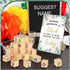 Watersay 53 36 4 1 12 Pcs Baby Shower Games Sign Kit Include ABC Letter Alphabet Blocks DIY Wooden Blocks Block Frame