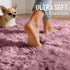 5 OLANLY Blush Round Rugs for Bedroom - Machine Washable, ft Circle Area Rugs for Living Room, Soft and Fluffy Shaggy