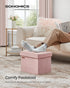 12.2 16.1 Inches 286 lb, ULSF200R01 SONGMICS Storage Ottoman, Foldable Small Ottoman Foot Rest, x Foot Stool, Load up