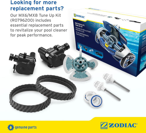R0714400, 4-Pack, MX6, MX6 MX8, MX8 Zodiac Genuine Parts Cyclonic Srubbing Brushes Replace Dirty or Worn Brushes