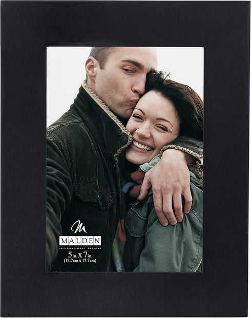 Malden International Designs 5x7 Picture Frame, Black, 1 Count (Pack of 1)