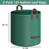2-Pack 132 4 Gallons Leaf Bags, Reusable Yard Waste Bags, Heavy Duty Lawn Bags with Handles for Garden Leaves and Waste