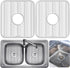DecorRack 2 Pack Plastic Sink Protectors, 12" x 11" Dish Rack, Protects Kitchen Sink from Damage