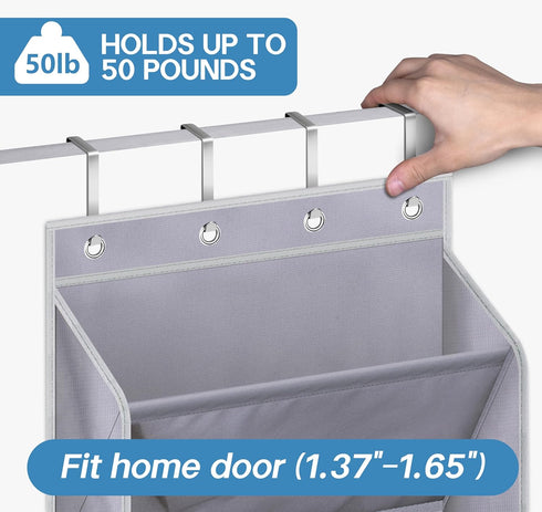 Closet KEETDY Over The Door Shoe Organizer Fit Big Shoes Large Shoe Rack for Door Hanging Shoe Organizer for Door