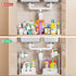 VUSIGN 2 Pack Under Sink Organizer and Storage, Pull Out Sink Shelf, Slide Out Cabinet Organizer for Kitchen Bathroom