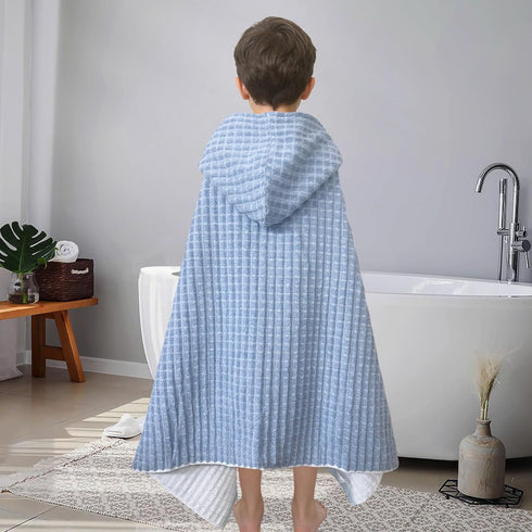 3-10Years 700GSM 100% Swimming VOOVA & MOVAS Big Kids Hooded Towel | Cotton Bath Towel, Ultra Soft & Thick & Absorbent