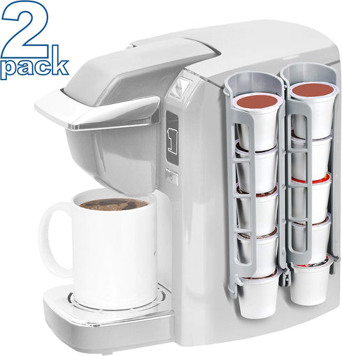 STORAGENIE Coffee Pod Holder, Side Mount K Cup Dispenser for Keurig Coffee Makers, Perfect for Small Counters