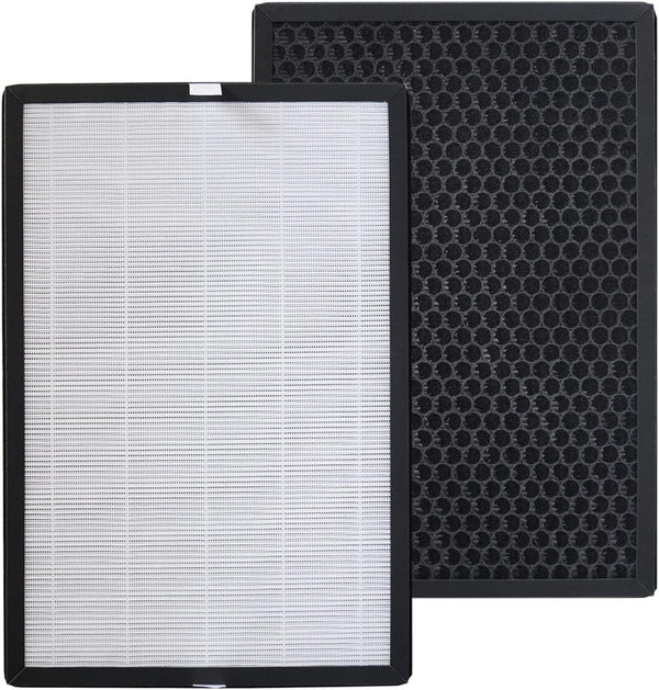 PUREBURG Replacement Filter for COLZER EPI-186 Air Purifier, 2-Pack H13 HEPA Activated Carbon Filtration