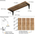 Set 4, 17"x6" Wallniture Arras Floating Shelves for Wall Storage, Wood Wall Shelves for Kitchen Organization
