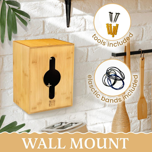 YordankShop 13,30,33 3 Extra Large Trash Bag Dispenser Holder, Fits Gallon & Large Rolls, Wall Mount or Under Sink