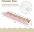 Set 3, AELS Scalloped Nursery Bookshelf, of Picture Ledge Shelf for Wall Decor, Woven Natural Fibre Floating Shelves