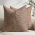 Purewish Pack of 2 Neutral Euro Sham Covers 26x26 Boho Textured Dots Stripe