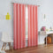 ECLIPSE Kendall Modern Blackout Thermal Rod Pocket Window Curtain, 1 Panel, 42 x 63, Coral