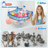 4.32 UNEEDE Gallons Dinosaur Print Corner Bath Toy Storage | Blue Mesh Shower Caddy with Quick Drain & Bottom Zipper