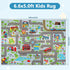6.6' 5' Capslpad Kids Rug Educational Play Rug x Traffic Road Kids Car Mat Large Learning Play Game Area Rug Kid Carpet