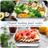 4 Set 9" Baderke Chilled Serving Tray for Parties with Compartments Ice Chilled Party Platter Charcuterie Serving Board