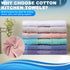 6 Pack 100% 13x13 Inch 6 Cotton Wash Cloth, Highly Absorbent and Soft Feel Fingertip Towels, Machine Washable