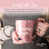 Pavilion Large Ceramic Coffee Mug with "Mama Bear" Design, Microwave & Dishwasher Compatible, Pink, 20 oz