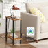 TB01BB060 TUTOTAK Small End Table with Charging Station, Narrow Side Table with USB Ports and Outlets, Skinny Sofa