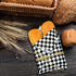 Oomcu 200 Sheets Black and White Checkered Dry Waxed Deli Paper Sheets, 11.5''x11.5'' for Food Wrapping