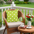 Poise3EHome Outdoor Throw Pillow Covers Set of 2, Waterproof Decorative Pillow Covers for Couch, 18X18 Inches, Green