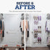 ZOBER Over the Door Shoe Organizer with 24 Pockets - Hanging Shoe Rack for Closet, Pantry Storage