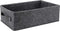 Small Shallow Storage Baskets, Felt Storage Basket Bin for Towels, Dog/Cat Toys, Office Supplies, Light Gray