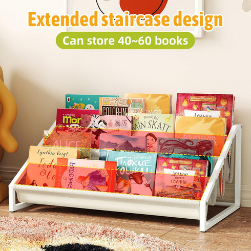 Aokitsink Nursery,4 Toddler Bookshelf,Montessori Bookshelf,Bookshelves for Toddlers and Tier Baby Bookshelves for Kids