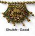Ganpati Shubh Labh Bandanwar, Handcrafted Multicolour Door Hanging Toran, 33 Inches Approx