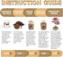 5 Indoor Bonsai Garden Starter Kit, Seeds Growing into Red Maple, Wisteria, Black Pine, Judas Tree, Acacia, Including