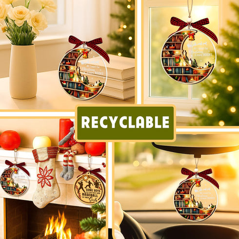 2025, 2025 Bookshelf Ornament, Book Ornaments for Christmas Tree Unique Book Christmas Ornaments Gifts for Boys, Girls