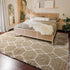 5x7 ONASAR Area Rugs for Living Room Bedroom, Fluffy Beige and White Shag Rug, Geometric Boho Soft Plush Shaggy Floor