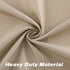 Valea Home Waffle Woven Textured Valance Curtains for Bathroom - Water Repellent Window Covering Short Curtain, Taupe,