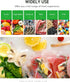 Syntus Vacuum Sealer Bags, 4 Pack: 2 Rolls 11" x 20' & 2 Rolls 8" x 20', BPA Free Food Storage Bags for Meal Prep